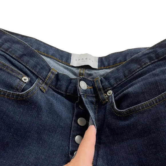 Sandro Etroit Dark Wash Skinny Jeans - Picture 4 of 12